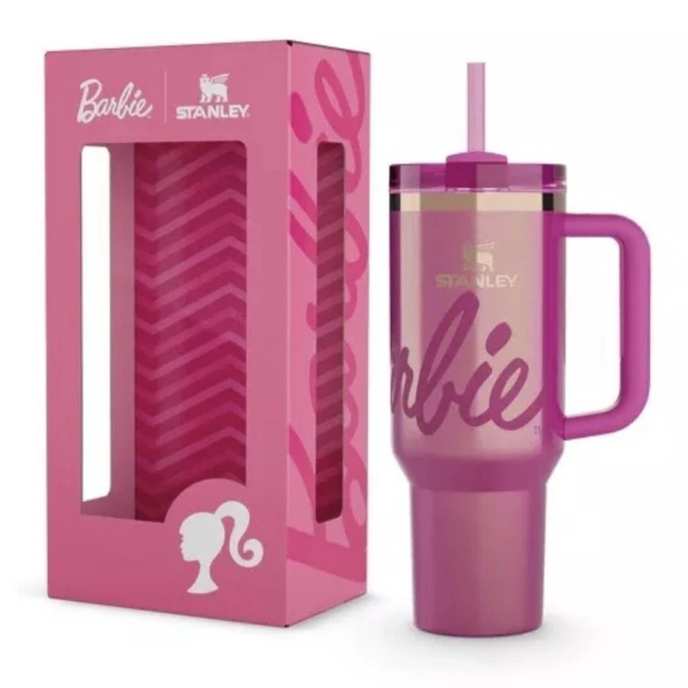 Stanley Barbie Pink Party Tumbler with Straw 40oz